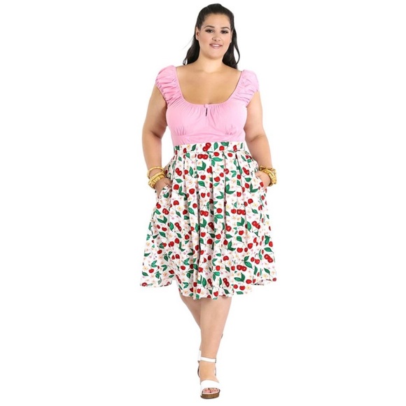 Hell Bunny Dresses & Skirts - NWT Hell Bunny Yvette Cherries 50s Skirt Women’s Size S